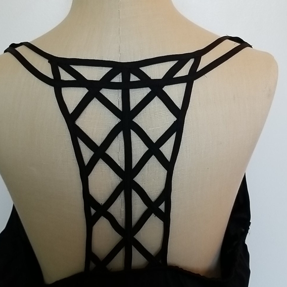 Forever 21 Black Swim CoverUp, Size M - Picture 3 of 5